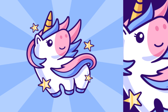 Download Unicorn Dynamic Pose Cartoon Character - Dynamic pose Collection