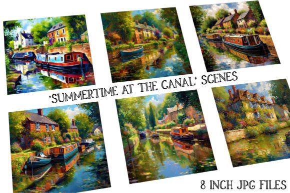 Download Summertime at the Canal Country Scenes - Summertime Collection