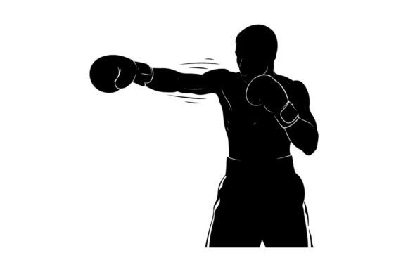 Download Boxer Throwing Punch in Dynamic Pose Vec - Dynamic pose Collection