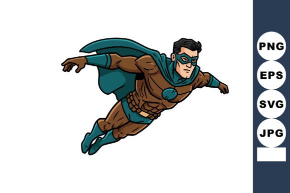Download Superhero Flying in Dynamic Pose with Te - Dynamic pose Collection